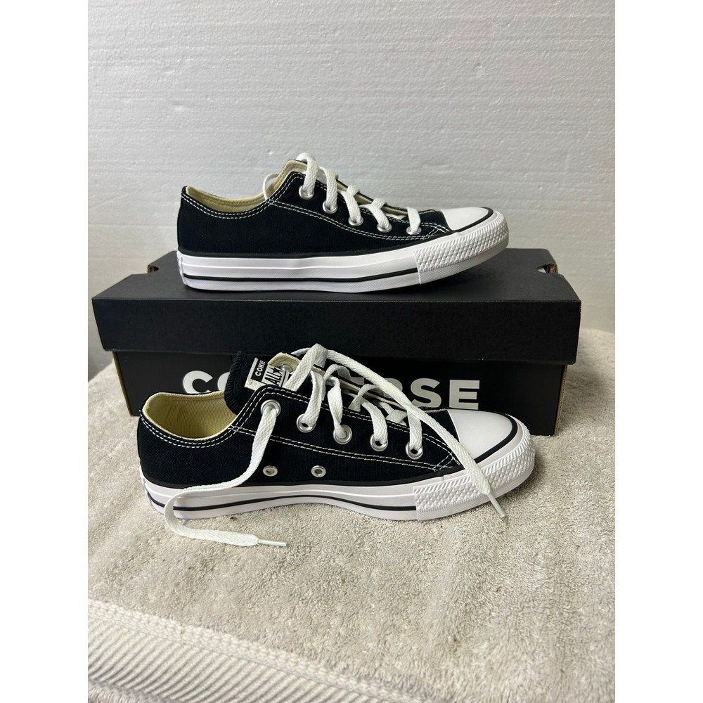 Converse Chuck Taylor All Star Low Top Black Canvas Sneakers M9166 Mens 4 Wos 6